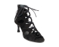Preview: Damen Tanzschuhe PD804 NET Schwarz Nubuk - 5 cm Absatz  OUTDOORSOHLE - PortDance