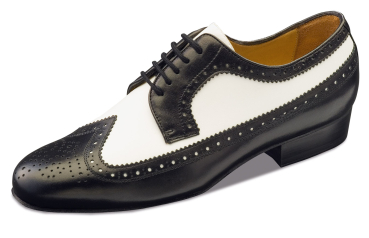 Herren Tanzschuhe BUENOS AIRES Lamm Nappa Schwarz / Weiß - Nueva Epoca
