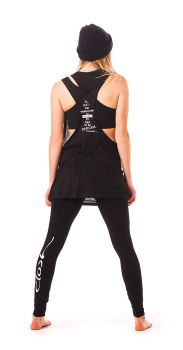 Lowcut Skimpy Dress "It has to be danced" (schwarz) - Closh - Tanzshirt