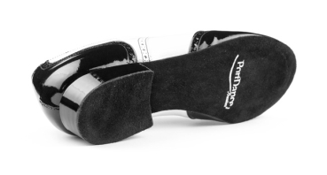 Herren Tanzschuhe PD042 TANGO Lack Schwarz/Weiß - PortDance