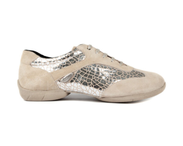 Dancesneaker PD08 FASHION Silver Craquelê - PortDance