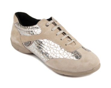 Dancesneaker PD08 FASHION Silver Craquelê - PortDance