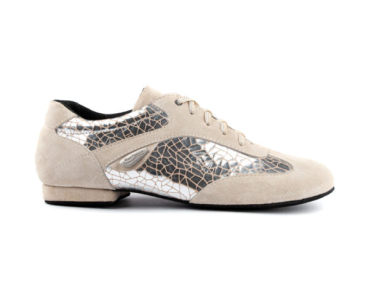 Tanzschuhe PD08 FASHION Silver Craquelê - PortDance