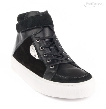 Dancesneaker PD HH 002 Leder / Nubuk mit Gummisohle Portdance