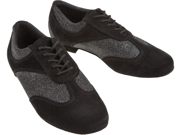 183-005-547 Damen Ballerina Tanzschuhe mit Blockabsatz 1,2 cm Diamant