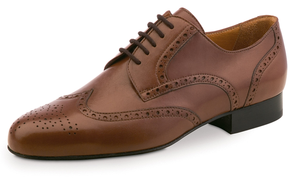 Herrentanzschuhe 28023 Lamm Nappa - Cognac (Comfort) - Werner Kern
