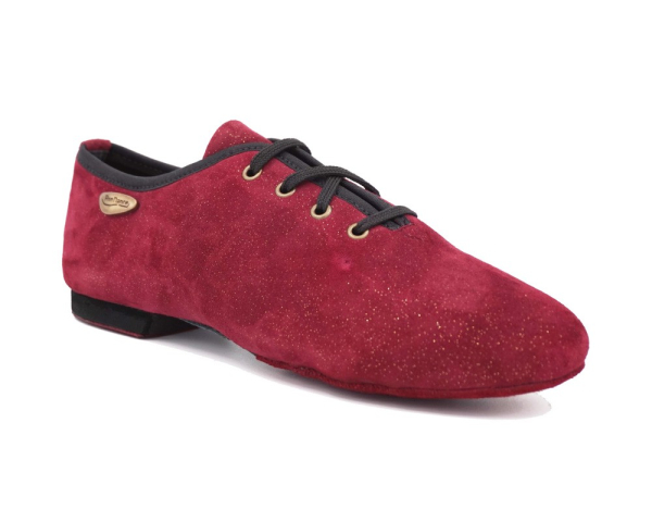 PD J001 Jazz / Salsa Tanzschuhe Bordeaux Nubuk - PortDance