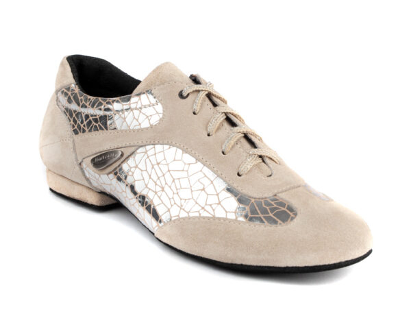 Tanzschuhe PD08 FASHION Silver Craquelê - PortDance