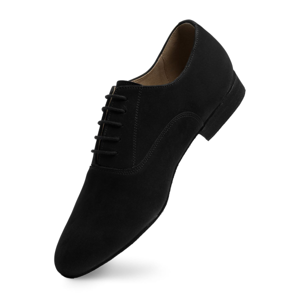 Herren Tanzschuhe MIGUEL Nubuk - Rumpf 2156 - schwarz