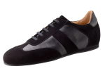 Herrentanzschuhe TANZ SNEAKER 28061 Kombiniertes Nappa/Nubuk Leder - Schwarz - Werner Kern